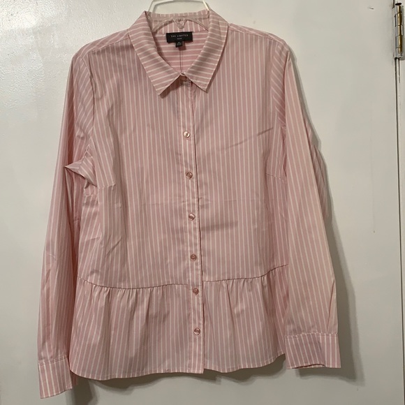 Tops - The Limited Strip Peplum Shirt